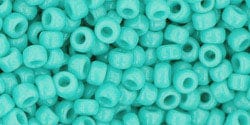 BeadsBalzar Beads & Crafts (TR-08-55) TOHO - Round 8/0 : Opaque Turquoise (25 GMS)