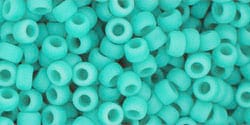 BeadsBalzar Beads & Crafts (TR-08-55F) TOHO - Round 8/0 : Opaque-Frosted Turquoise (25 GMS)
