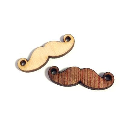 BeadsBalzar Beads & Crafts Wood Moustache (GM4000A)